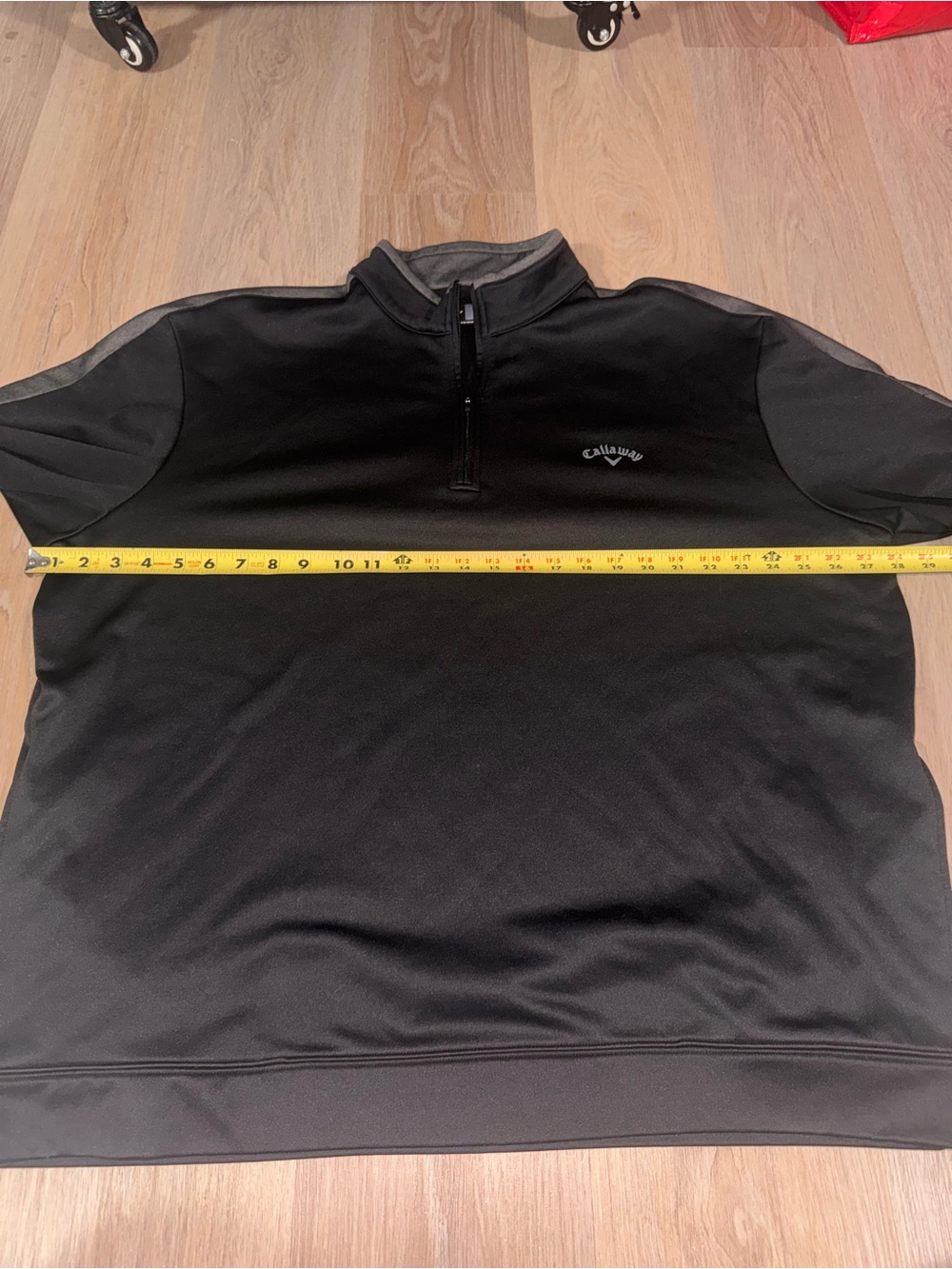 Callaway Men’s Golf Quarter-Zip Pullover - Black & Gray - Size XXL - Picture 5 of 5